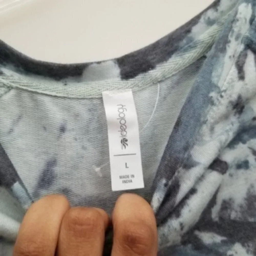 Ideology Blue Tie Dye Mini Dress Wrap - Picture 6 of 6